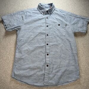 HOWLER BROTHERS Mansfield Button Shirt Short Sleeve Melange Blue size‎ S